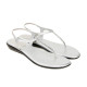CR-702 : Balujas Flat White Ladies Sandal